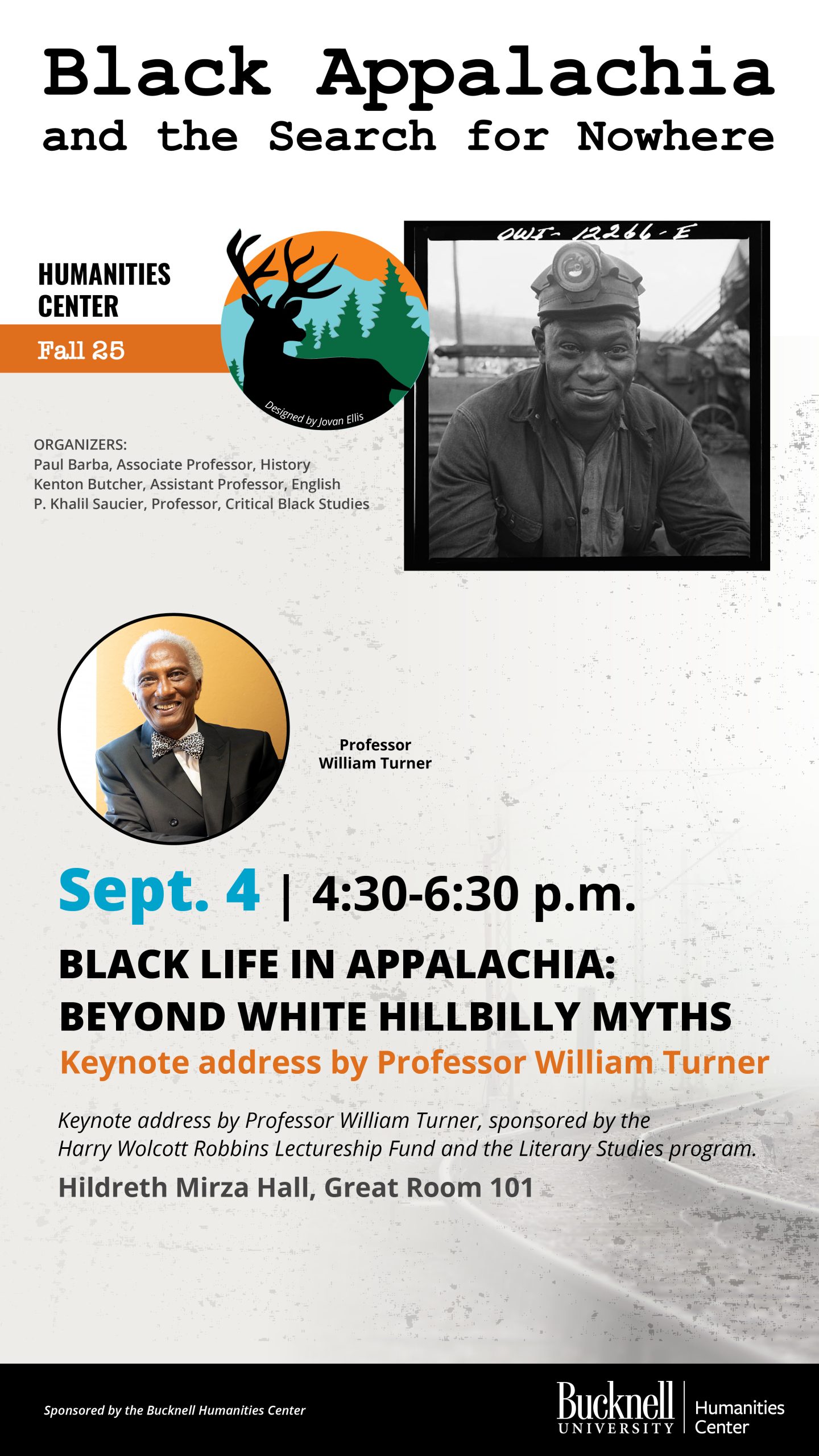 Black Life in Appalachia: Beyond White Hillbilly Myths, Thursday, Sept. 4, 4:30-6:00pm, HMH Great Room