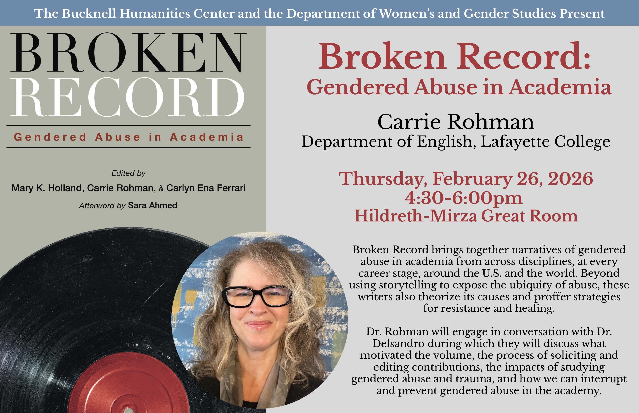 Broken Record: Gendered Abuse in Academia